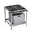 Fogão a Gás Industrial 4 Bocas com Forno M18 Stori Top P5 em Aço Inox Metalmaq - Imagem 1