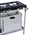 Fogão Industrial a Gás Baixa Pressão 2 Bocas Forno 30x30 M10 Stori Top Metalmaq - Imagem 3