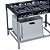 Fogão Industrial a Gás Baixa Pressão 6 Bocas Forno 30x30 M19 Stori Top Metalmaq - Imagem 2