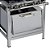 Fogão Industrial a Gás Baixa Pressão 4 Bocas Forno 30x30 M18 Stori Max Inox Metalmaq - Imagem 3