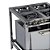 Fogão Industrial a Gás Baixa Pressão 4 Bocas Forno 30x30 M18 Stori Max Inox Metalmaq - Imagem 2