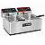 Fritadeira Vulcan Elétrica Ecomax Industrial Hobart 2 Cubas de 6 Litros 5kW Inox Monofásica - Imagem 1