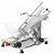 Fatiador Cortador de Frios Semi Automático Profissional CAF HBS-300DF Industrial 3mm 1/2CV - Imagem 1