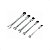 Kit Chave Combinada Catracada Cabeça Articulada Móvel 5Pçs - Imagem 6