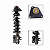 Amortecedor Dianteiro Completo Rely Pickup Van Esquerdo - Imagem 1