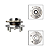 Cubo Roda Dianteiro JAC J5 1.5 16V e J6 2.0 16V 2011 2015 - Imagem 1