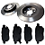 Kit Freio Traseiro Pastilha Disco Jac T40 1.5 2017 Em Diante - Imagem 2