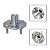 Cubo de Roda Dianteira Chery S18 1.3 16V - Imagem 1