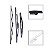 Kit Limpador Parabrisa Chery Face 2010 a 2015 - Imagem 1