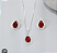 Conjunto gota prateado - Imagem 1