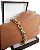 Pulseira elos grandes dourada - Imagem 2