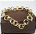 Pulseira elos grandes dourada - Imagem 1