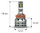 Kit Lâmpada Led Tx5 Pro 4000k H8/h9/h11/16-a 11000lm Tarponn - Imagem 3