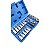 Kit Jogo Soquetes Torx 34 Peças Macho Femea 1/4 e 3/8 - Imagem 3