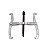 Saca Rolamento Polia 2 Garras Articulado Reverso 15-80mm 3" - Imagem 2