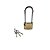Cadeado Haste Longa 50mm Dourado 3 Chaves - Imagem 1