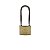 Cadeado Haste Longa 50mm Dourado 3 Chaves - Imagem 2