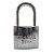 Cadeado Tetra Chave Cromado 38mm Com 3 Chaves - Imagem 2