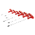Jogo De Chave Torx Cabo Em L 6 Peças T10-t40 - Imagem 6