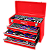Caixa Baú Gabinete Kit Jogo Ferramentas 132 Peças PRO Oficin - Imagem 5