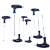 Kit Jogo de Chaves Torx T 9 Pçs CRV Com Furo - Imagem 1