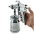 Pistola De Tinta Alta Pressão 1000ml Copo De Aluminio - Imagem 5