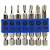 Kit Jogo Bits Ponteira Torx C Furo Imantada 50mm 7 Peças imã - Imagem 4