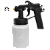 Pistola Pintura 1.3 Leque e Reto Pneumática Ar Direto 750Ml - Imagem 1