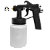 Pistola Pintura 1.3 Leque e Reto Pneumática Ar Direto 750Ml - Imagem 4