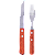 Kit Jogo Talheres Garfo Faca Churrasqueira12 Pçs Churrasco - Imagem 2