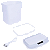 Lixeira Automática USB com Sensor de Aproximação Branca 16L - Imagem 1