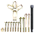 Kit Jogo Extrator Saca Volante Polia 13 Peças Universal - Imagem 1