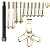 Kit Jogo Extrator Saca Volante Polia 13 Peças Universal - Imagem 3