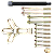 Kit Jogo Extrator Saca Volante Polia 13 Peças Universal - Imagem 5