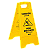 Cavalete Sinalizacao Cuidado Piso Molhado Amarelo Cuidado - Imagem 2