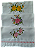 Jogo kit toalhas Bordada, De Mão, Lavabo. Contém 3 peças com lindas Rosas e Barra emTira Bordada. 30 x 45 cm - Imagem 1