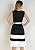 Vestido Preto e Branco com Faixa Moda Evangélica - Imagem 4