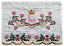 Toalha Bordada de Mão Lavabo com Borboletas e Correntes Douradas para Personalizar. 30 x 45 cm. Marca Dohler - Imagem 1