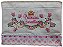 Toalha Bordada de Mão Lavabo com Borboletas e Correntes Douradas para Personalizar. 30 x 45 cm. Marca Dohler - Imagem 3