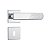 FECHADURA INTERNA 813/21 ROSETA QUADRADA INOX - Imagem 1
