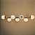 Pendente Retangular 120cm Aluminio e Vidro Dourado Champanhe GSG PD02 - Imagem 4