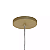 Pendente Redondo 15cm Aluminio e Vidro Dourado Champanhe GSG PD04 - Imagem 5