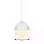 Pendente Redondo 13cm Aluminio e Vidro Branco GSG PD05 - Imagem 3