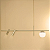 Pendente Tubo Retangular 100cm Aluminio e Vidro Dourado GSG PD07 - Imagem 3