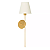Arandela de Parede Tocheiro 60x15cm Alumínio e Tecido Dourado GSG AR04 - Imagem 1