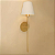 Arandela de Parede Tocheiro 60x15cm Alumínio e Tecido Dourado GSG AR04 - Imagem 3
