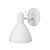 Arandela Articulada 22x16,5cm Alumínio Branco e Dourado GSG AR05 - Imagem 1