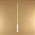 Pendente Cilindrico 50x2,5cm Aluminio e Acrilico Dourado GSG PD09 - Imagem 3