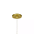 Pendente Cilindrico 50x2,5cm Aluminio e Acrilico Dourado GSG PD09 - Imagem 2