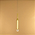 Pendente Cilindrico 19x2,5cm Aluminio e Acrílico Dourado GSG PD11 - Imagem 4